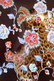 Printed Silk Charmeuse0