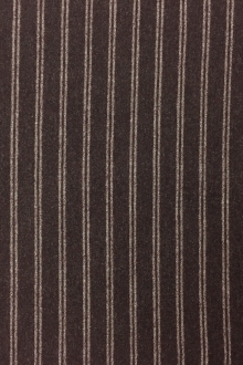 Italian Wool Blend Striped Flannel0