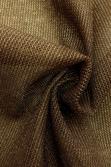 Metallic Nylon Tulle in Marrone0