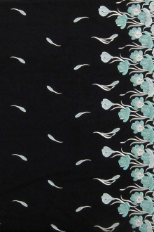 3D Flowers on Embroidered Tulle0