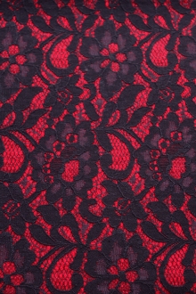 Fused Lace on Boiled Wool Blend0