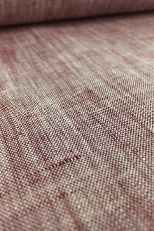Two Toned Lightweight Linen in White Raspberry0