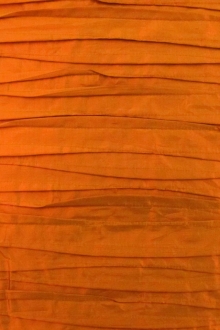 Metallic Tucked Silk Shantung0