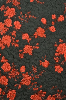 Metallic Silk Blend Lamé Organza Cloqué Panel0