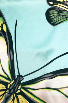Printed Silk Charmeuse0