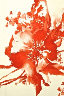 Printed Double Face Silk Satin Panel0