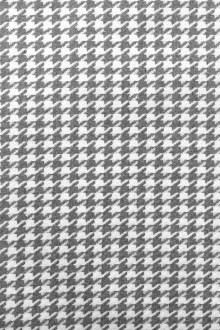 Italian Virgin Wool Houndstooth in Grey0