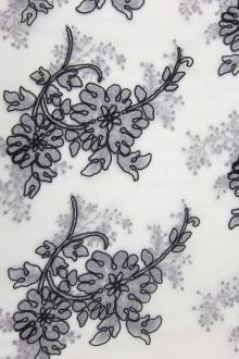 Corded Embroidered Tulle0