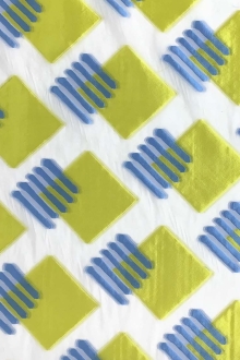 Fil Coupé Organza with Geometric Shapes0