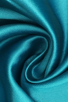 Silk and Polyester Zibeline in Turquoise0