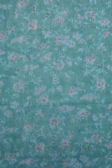 Printed Metallic Silk Chiffon0