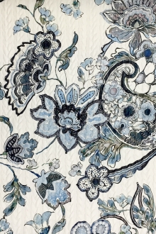 Nylon and Silk Blend Textured and Printed Brocade0