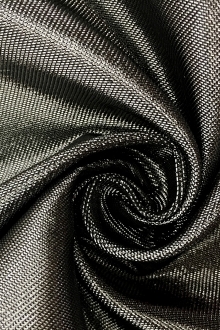 French Cotton Blend Metallic Twill in Gunmetal0
