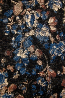 Silk Blend Metallic Floral Cloqué 0