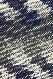 Metallic Fil Coupé Organza Large Zig Zags0