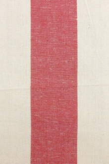 Cotton Upholstery 3" Stripe in Pink And White0