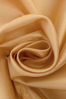 Metallic Polyester and Viscose Blend Satin Face Organza0