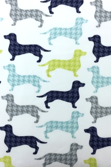 Cotton Broadcloth Dachshunds Print 0