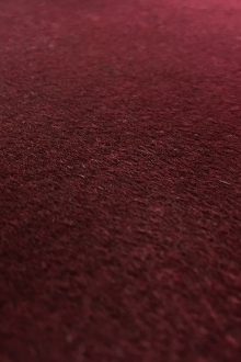 Virgin Wool Coating in Bordeaux0