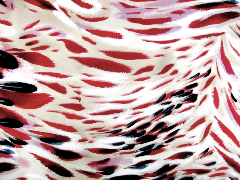 Printed Silk Charmeuse0