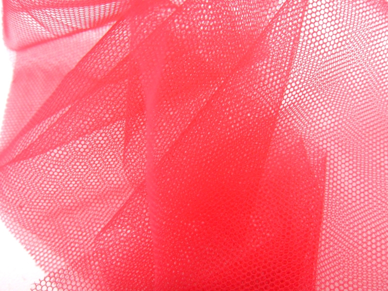 Italian Nylon Tulle in Geranio1