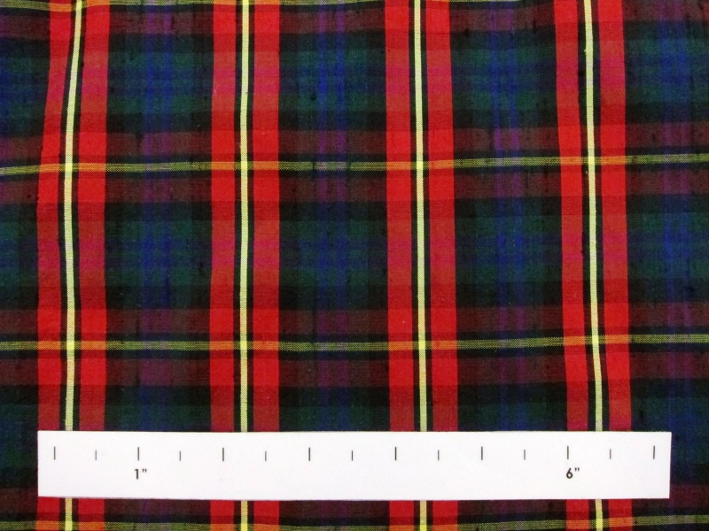 Silk Shantung Plaid1