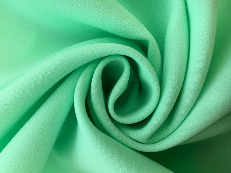 Polyester Stretch Crepe in Mint Green0