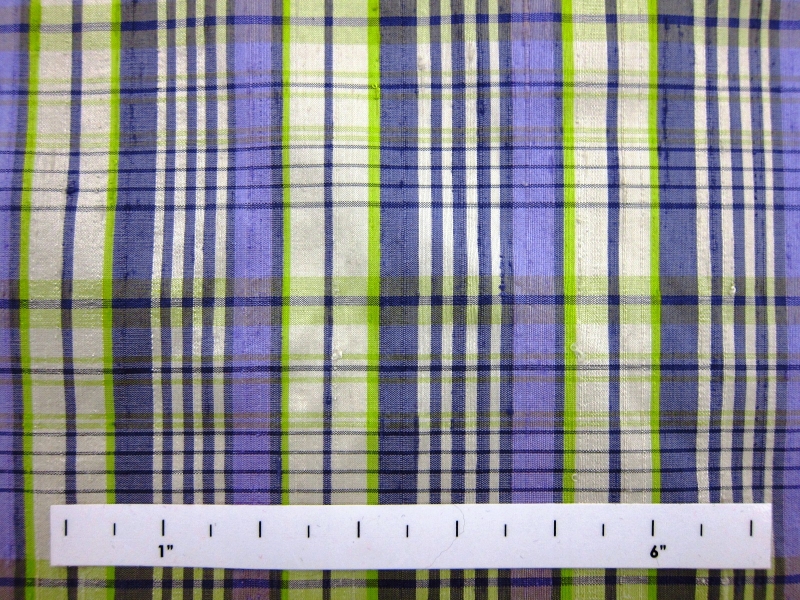 Silk Shantung Plaid0