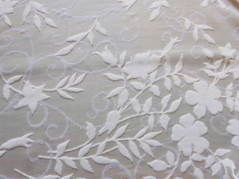 Silk Lurex Burnout Velvet0