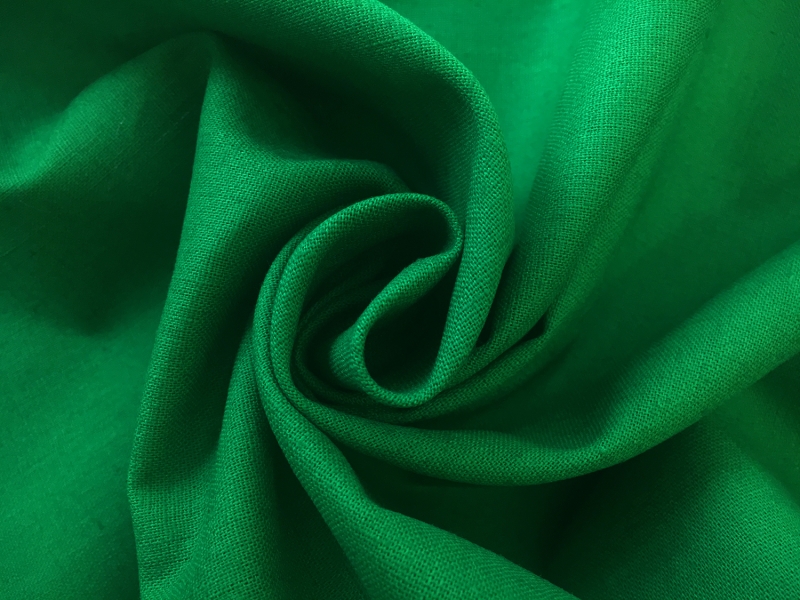 Linen Cotton Blend in Kelly Green1