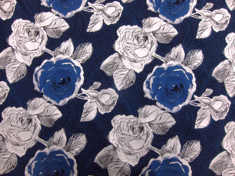 Floral Fil Coupé Brocade0