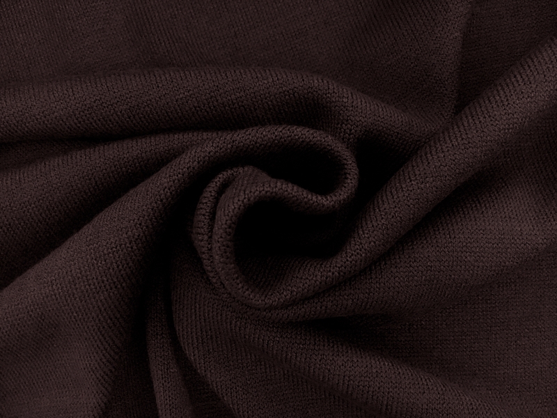 Poly Viscose Blend Knit in Dark Brown1