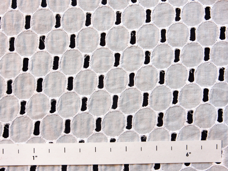 Cotton Eyelet in White0