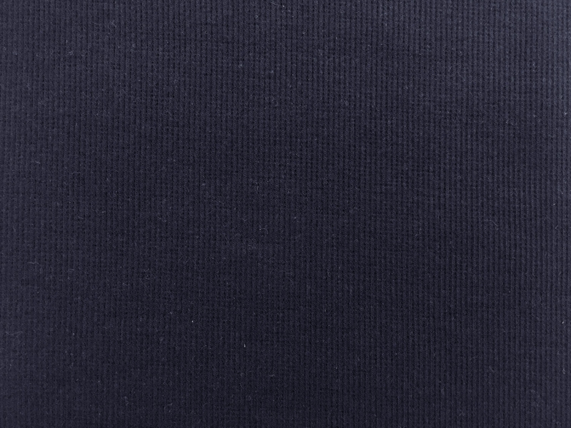 Japanese Cotton Rib Knit in Navy0