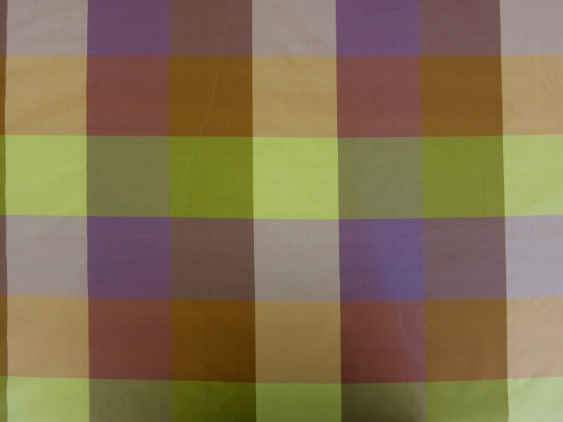 Pure Silk Taffeta Check0