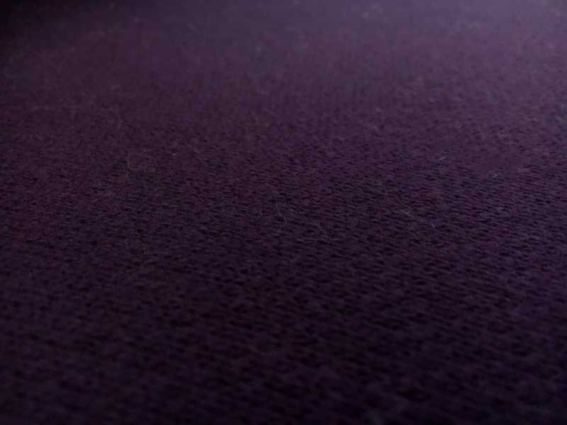 Large Loop Cotton French Terry Knit in Plum2