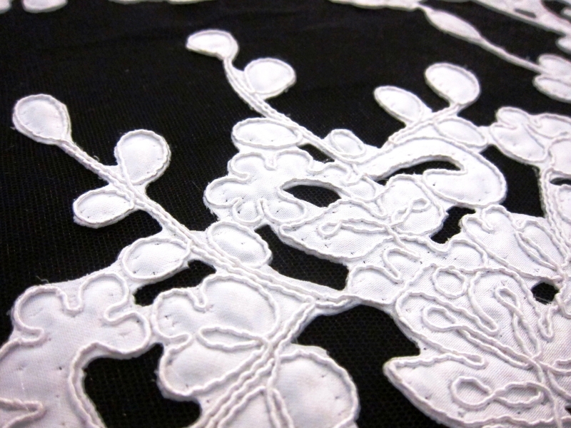 Corded Satin Appliqué on Illusion3