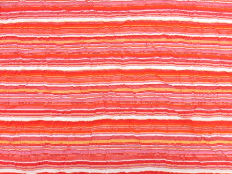 Printed Satin Stripe Chiffon0