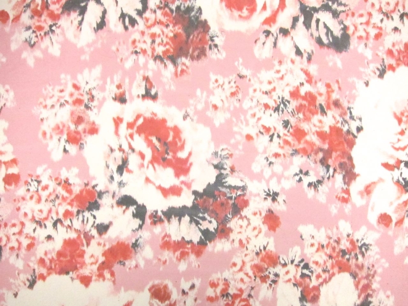 Printed Silk Organza0