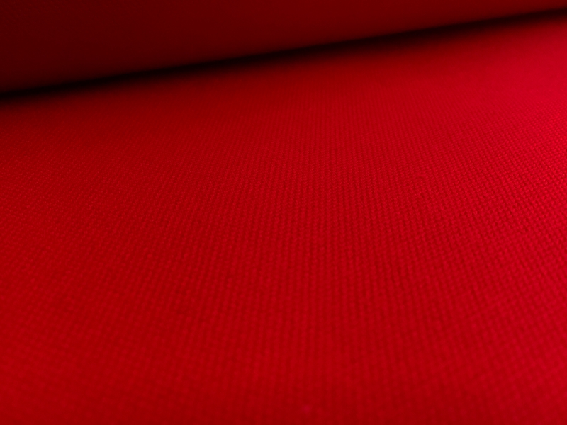 10oz Organic Cotton Canvas in Red0