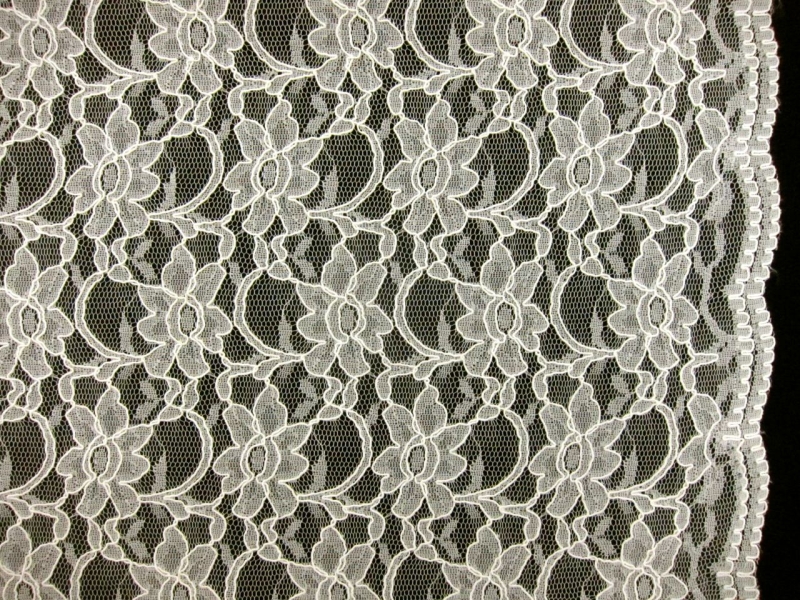Cotton Nylon Alençon Lace0