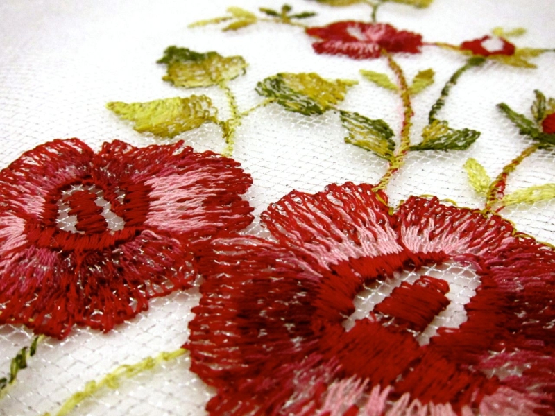 Embroidered Metallic Illusion in Silver4