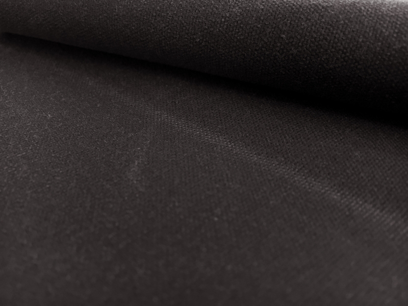 Cotton Wax Cloth in Black0