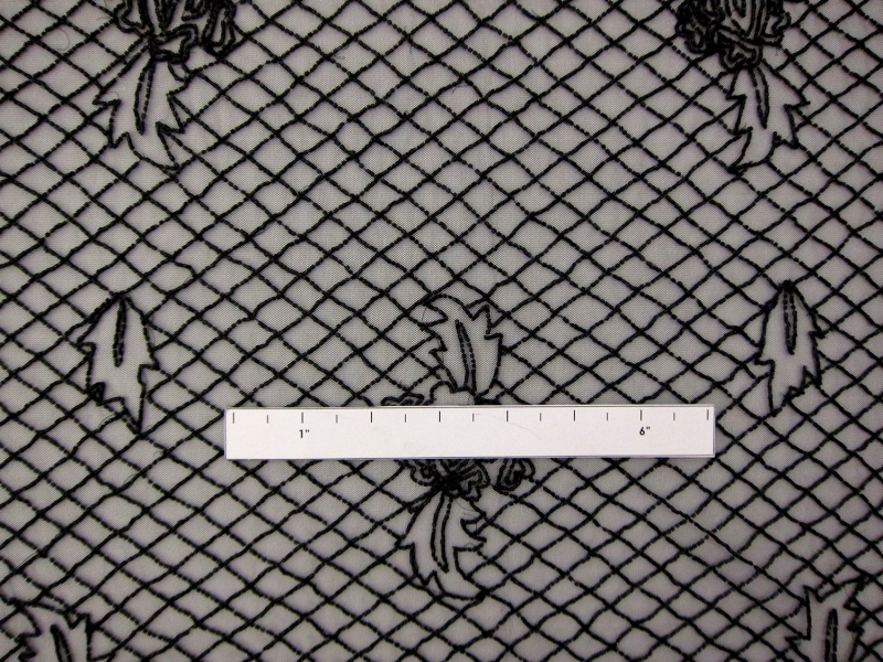 Novelty Beaded Tulle with Bugle Beads2