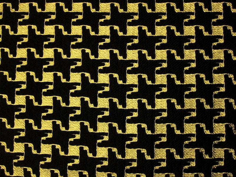 Houndstooth Lamé Cloqué0