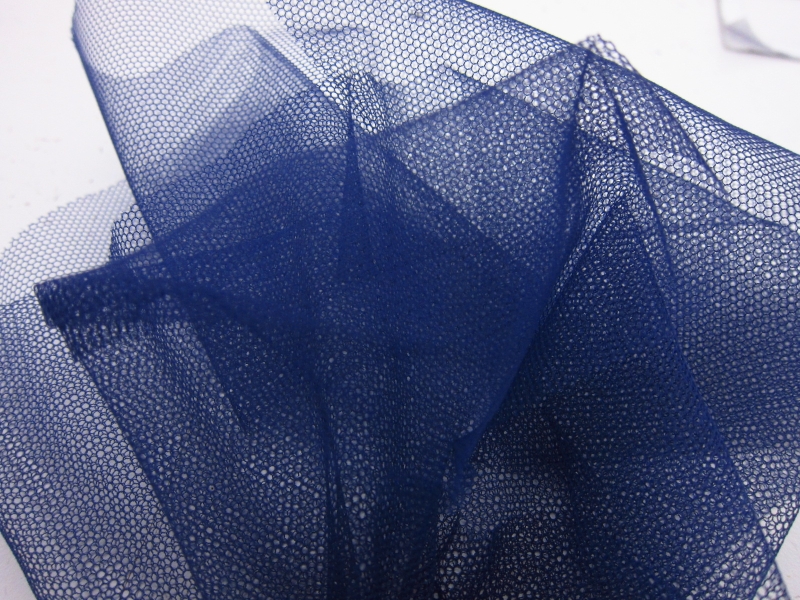 Italian Nylon Tulle in Blu Marine1
