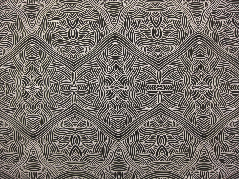 Australian Cotton Print With Aboriginal Motif0