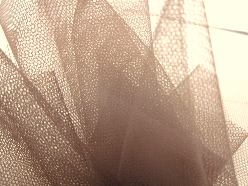 Italian Nylon Tulle in Grigio Scuro1