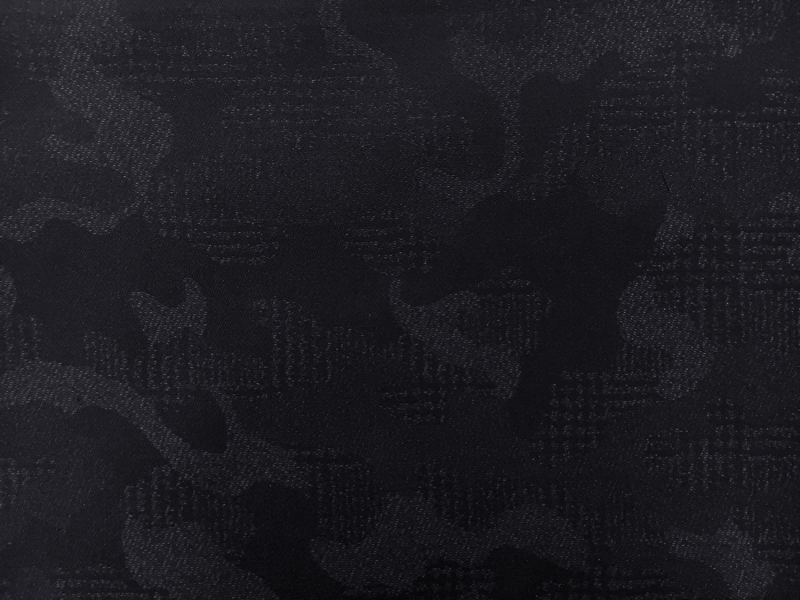 Italian Metallic Wool Camouflage Suiting in Navy0