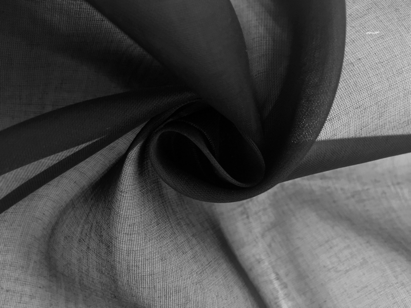 Swiss Cotton Organdy in Black0